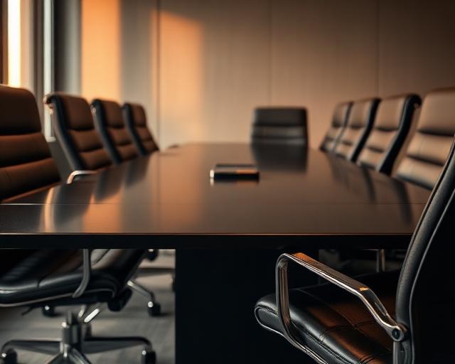 Executive boardroom session